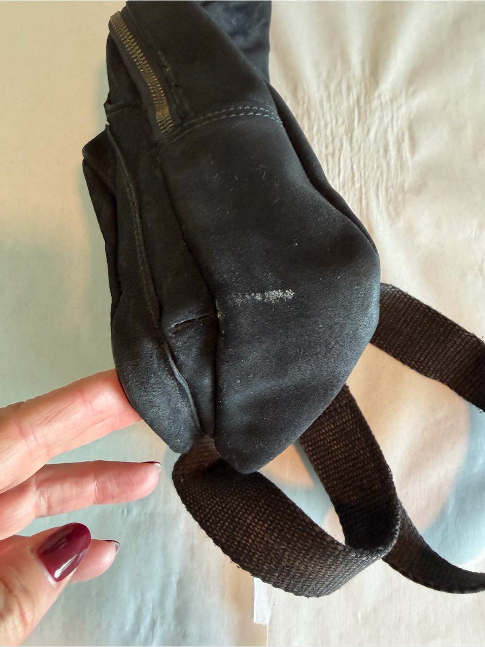Free People Hudson Suede Sling Bag - Black - Picture 8 of 10